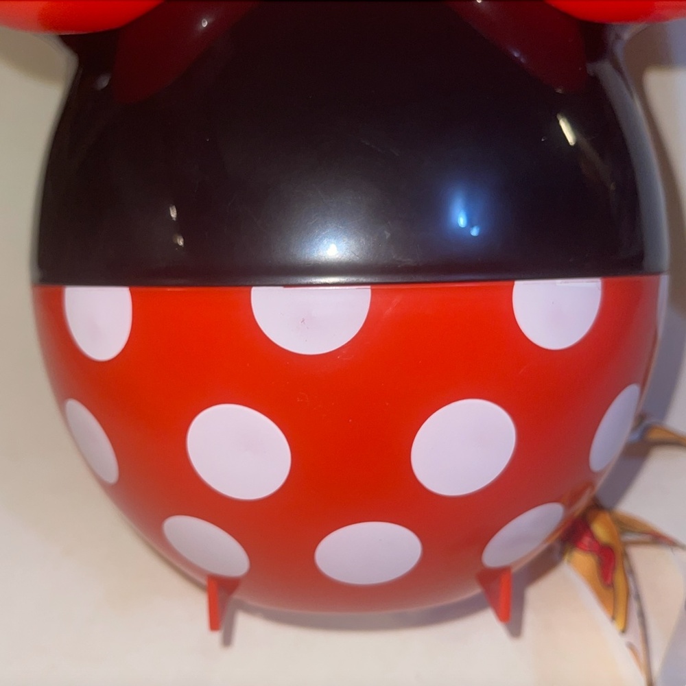 Disney Parks Minnie Mouse 90TH Anniversary Popcorn Bucket 2019 w/ Strap - Picture 11 of 15